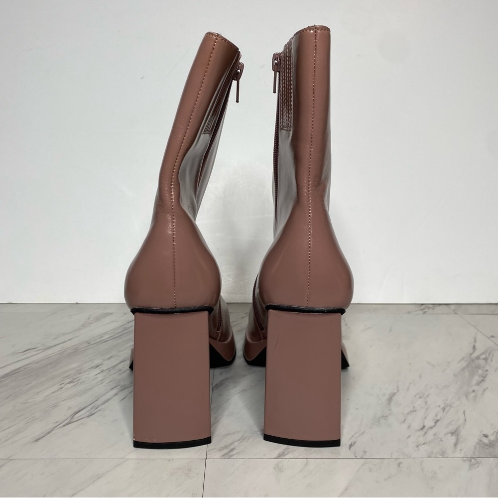 New! Jeffrey Campbell Maximal Square Toe Pink Lea… - image 3